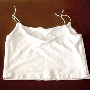 Wilfred Free White Double Layered Crop Top